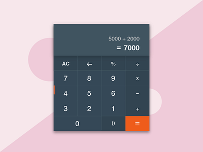 Calculator dailyui design illustration ui