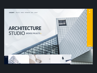 Architecture Studio design landing page ui ui visual design web design