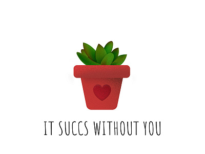 Plant Love - Succulent graphic design illustration vector