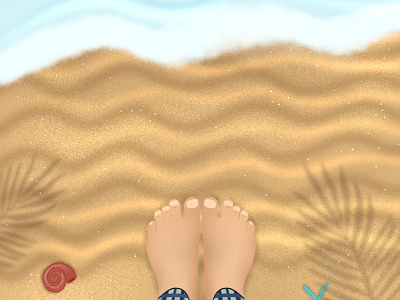 Love for Beaches digital art illustration nature procreate procreateart vector