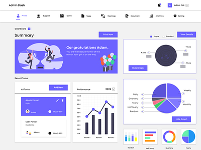 Concept Dashboard: Adobe-XD & Undraw Playoff adobexd illustration ui uiuxdesign undraw user interface design