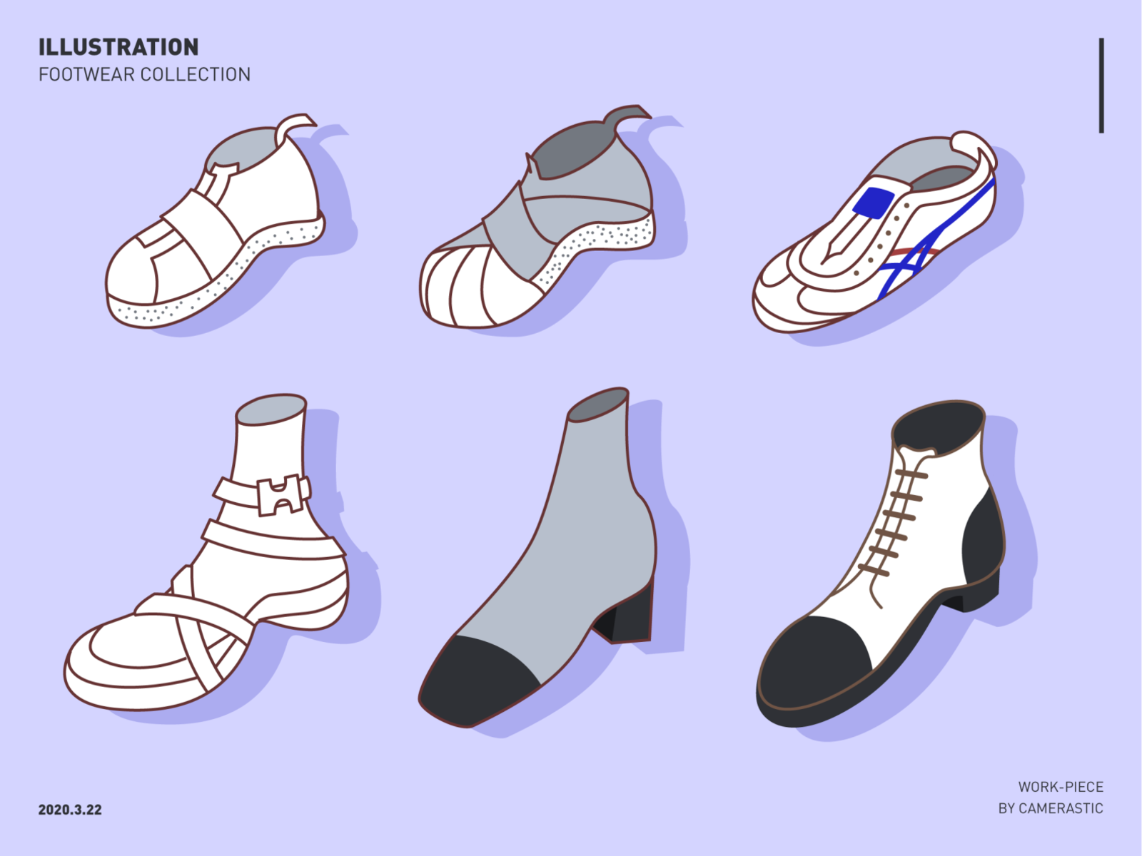 Women Shoes Collection Various Types Female Stock Vector Royalty Free  1201208920  Shutterstock