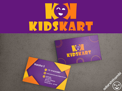 Kidskart logo adarshthambi art branding illustration kids kids logo logo minimal minimalist shop logo