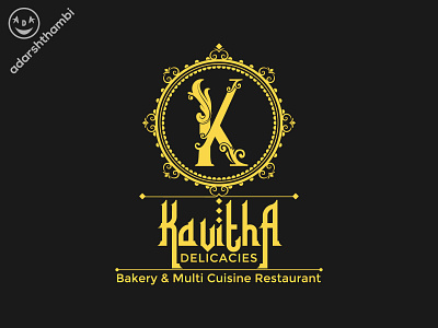 Logo design for Kavitha Delicacies adarshthambi art artist best logo designer india branding cafe logo creativity delicacies logo design graphic design hotel logo illustration k k logo logo logo designer india typography vector