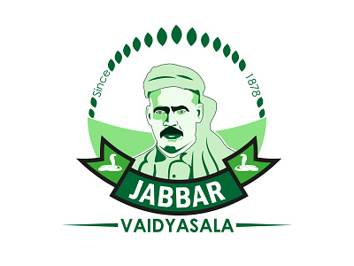 ayurveda Logo for Jabbar Vaidyasala adarshthambi art artist branding illustration illustration art illustrator logo portrait portrait illustration typography vector