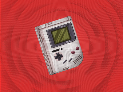 Game boy illustraion photoshop texture vector