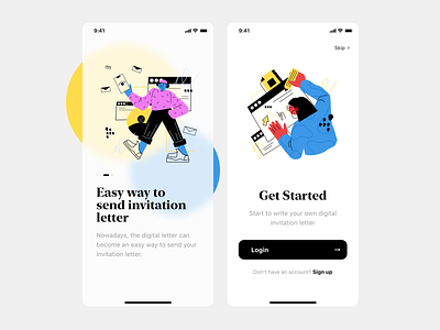 Onboarding Mobile App Exploration illustration mobile onboarding