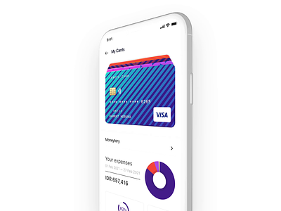 Flip Card - Learning UI Motion animation app bank card mobile protoype ui ux