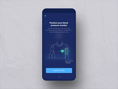 Monitoring system for early detection of heart failure app health heart rate mobile motion motion graphics prototype ui ux website