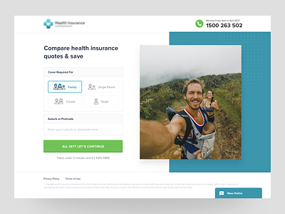 #Exploration | Insurance Comparison Registration clean form insurance landing page register simple web website