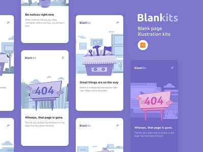 Blankits - Blank page illustration kits blank page error page illustration web