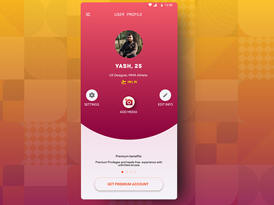 Daily UI Challenge #6 - User Profile