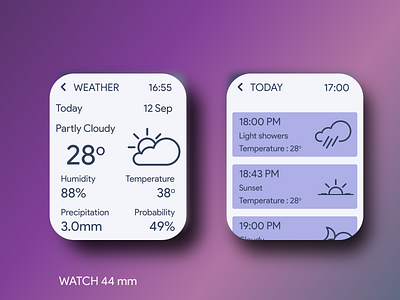 Daily UI Challenge #37 Weather app daily 100 challenge daily ui dailyui dailyuichallenge design ui uidesign ux uxdesign