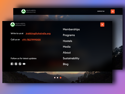 Daily UI Challenge #53 Header Navigation