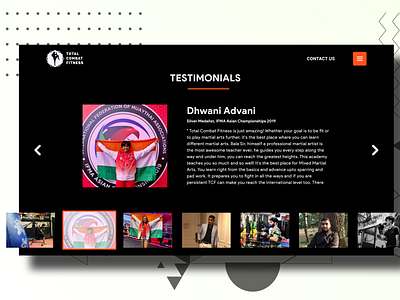 Daily UI Challenge #39 Testimonials