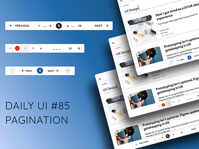 Daily UI Challenge #85 Pagination app daily 100 challenge daily ui dailyui dailyuichallenge design minimal ui uidesign ux uxdesign