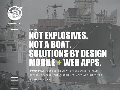 BOOMBOAT agency logo responsive website