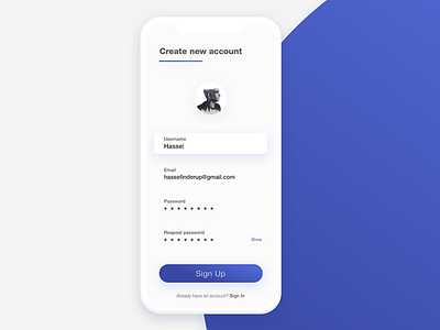 Daily UI Challenge #001 - Sign Up Form