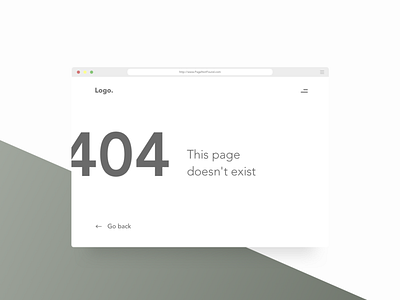 Daily UI Challenge #008 - 404 Page dailyui design flat minimalistic ui ux web