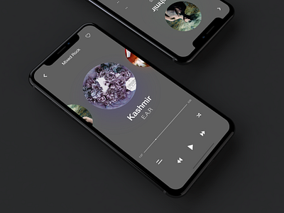 Daily UI Challenge #009 - Music Player - Dark mode