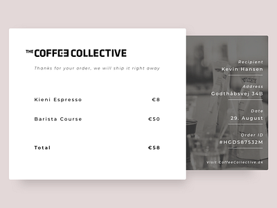 Daily UI Challenge #017 - Email Receipt app dailyui design ui