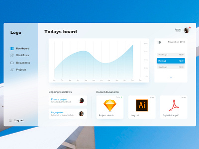 Daily UI Challenge #021 - Monitoring Dashboard