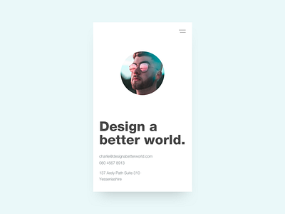 Daily UI Challenge #028 - Contact