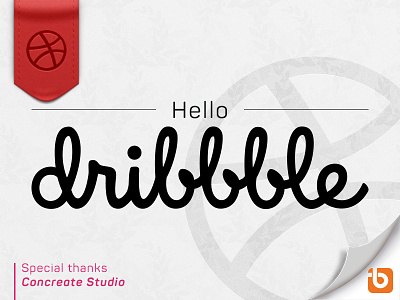 Hello dribbble concreatestudio hellodribbble