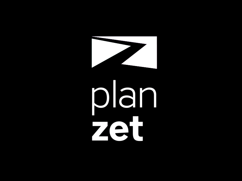 Plan Zet (plan zee) logo animation