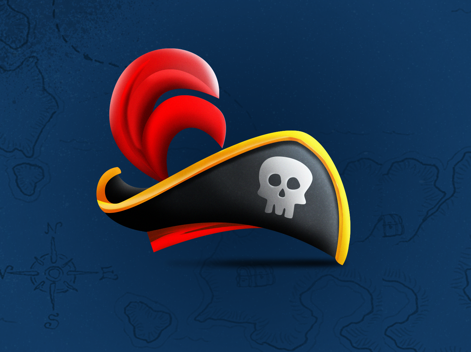 Pirate's quest - illustrations for the app ui jolly roger swords pirates design icon illustration