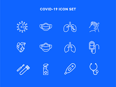 COVID-19 ICON SET covid covid 19 covid 19 icons covid19 icons icons by agluiza icons design icons pack icons pack covid icons set covid