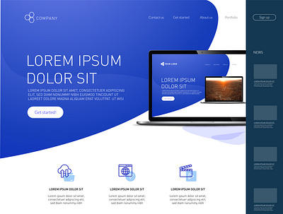 Website concept ai web design blue blue and yellow design branding design illustration logo logodesign typography vector web web design webdesign webdesigner webdesigns