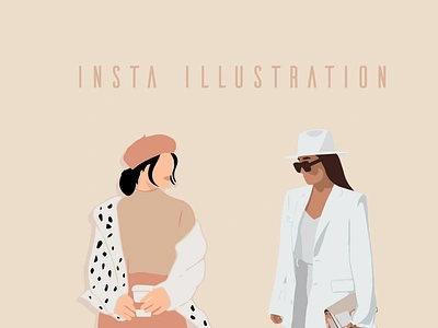 Custom illustration Fashion ai web design branding design fashion fashion app fashion brand fashion design illustration insta illustation insta illustration instagram logo logo design logodesign typography ux vector