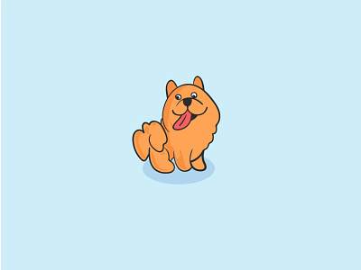 Pomeranian puppy vector illustration ai ai logo branding design doggy illustration logo logo design logodesign logotype pomeranian dog pomeranian spits portfolio spits vector vector vector sticker