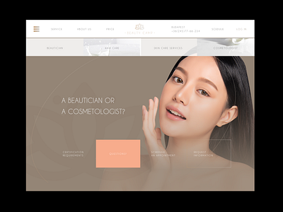 Cosmetology Landing Page / BEAUTY Website