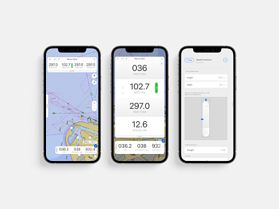 Qastor — Precise maritime navigation application app graphic design ui ux