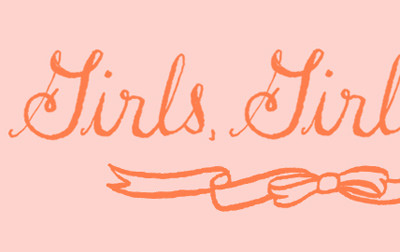 Girls Girls Girls Header illustration pink tuesday bassen typography