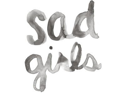 Sad Girls collective illustration leah goren nyc tuesday bassen typography yelena bryksenkova zine
