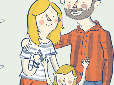 Complete! brush custom digital family portrait girl illustration ink tuesday bassen