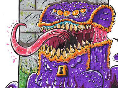 Mimic! cartoon dd dungeons and dragons illustration markers monster traditional