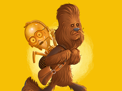 Chewbacca and Threepio