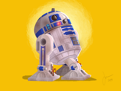 R2-D2 illustration procreate r2d2 star wars starwars