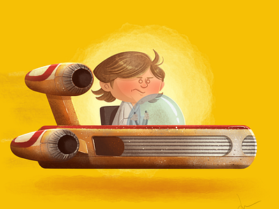 Going to Tosche station. fanart landspeeder luke luke skywalker star wars starwars