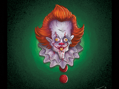 Pennywise clown horror illustration movies pennywise procreate