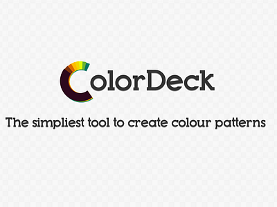 ColorDeck Logo & Catchphrase colordeck colors css design html js logo logotype tool tools typo web webdesign webservice