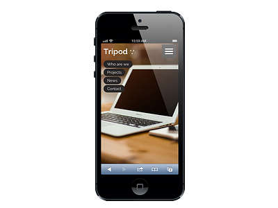 ∵ Tripod ∵ [responsive preview] android design flat ios layout media queries mobile mockup neat preview responsive template touch webdesign website