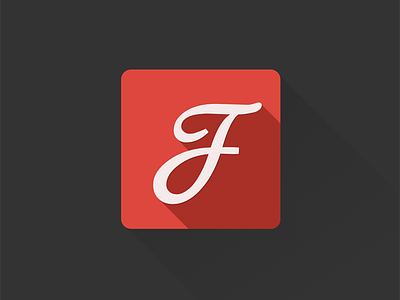 Google Fonts flat longshade icon