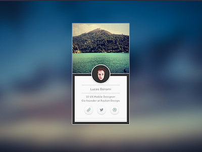 Profile Bio [coded version] bio card links rebound twitter ui uidesign user ux website