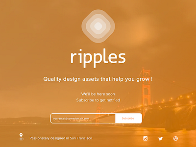 ripples.io is live ! assets design flat shop store ui uidesign ux uxdesign webdesign