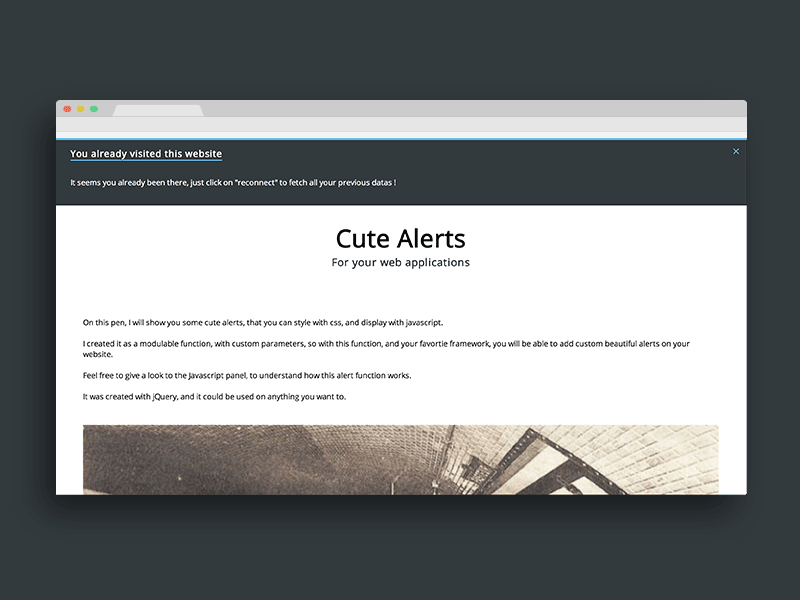 Flat & cute Alerts alert codepen css css3 flat html interface javascript jquery uidesign uxdesign